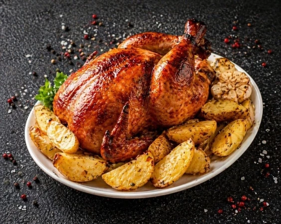 Курица гриль с картофелем