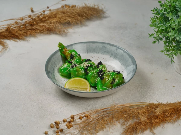 Креветки попкорн с соусом васаби