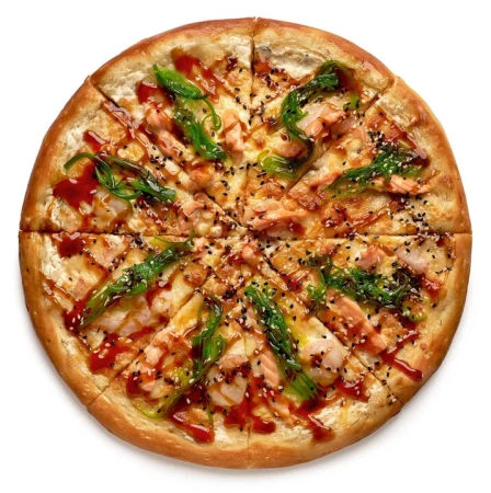 Чука с креветкой и лососем