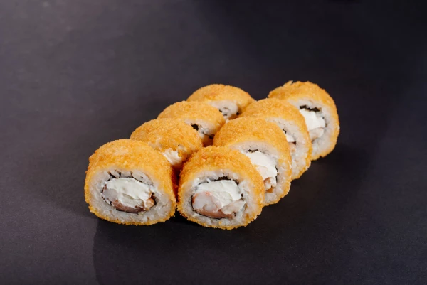 Темпура с лососем,угрем и креветкой