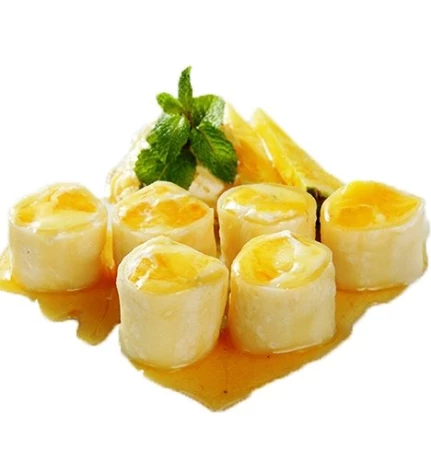 Сладкий ролл с ананасом 