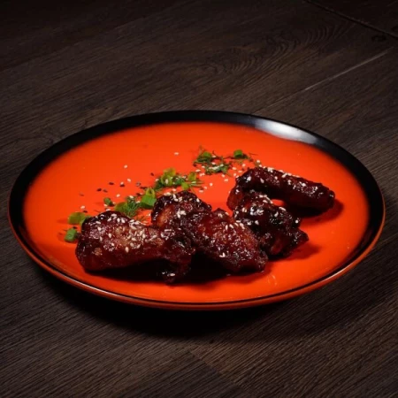 Куриные крылья в соусе BBQ 