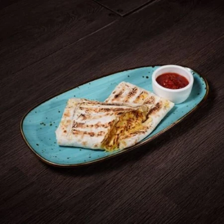 Лаваш с сыром и зеленью 