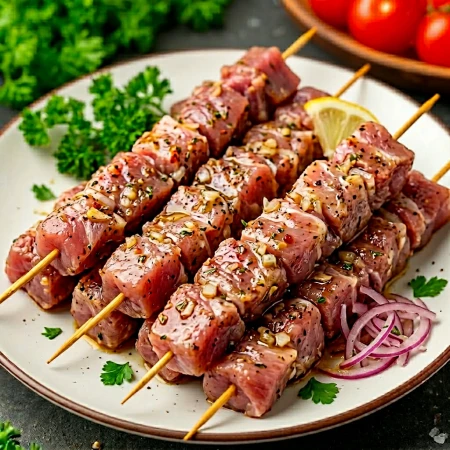 Шашлык из свиной шеи пф