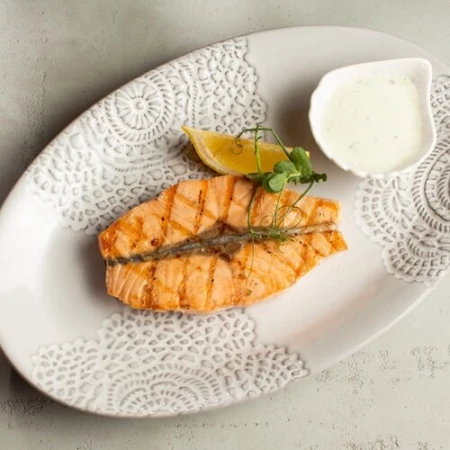 Семга гриль