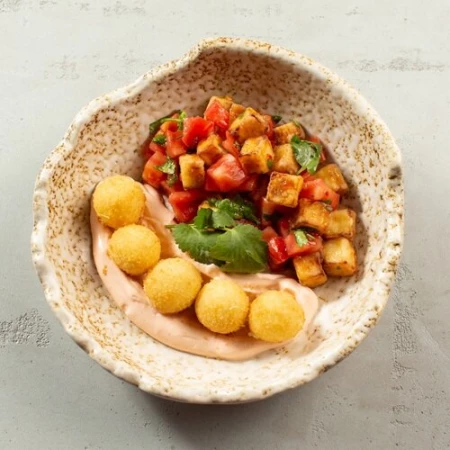 Салат Баклажан с хрустящим сыром 