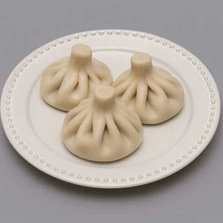 Хинкали с бараниной и кинзой