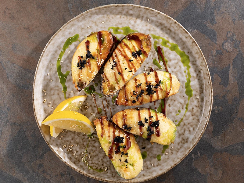 Мидии запеченые