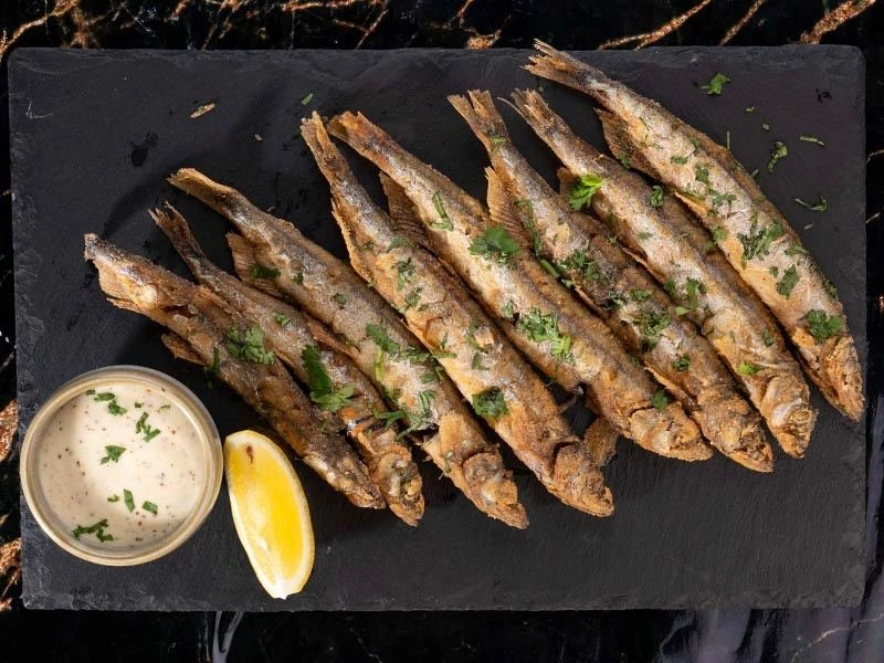 Корюшка жареная