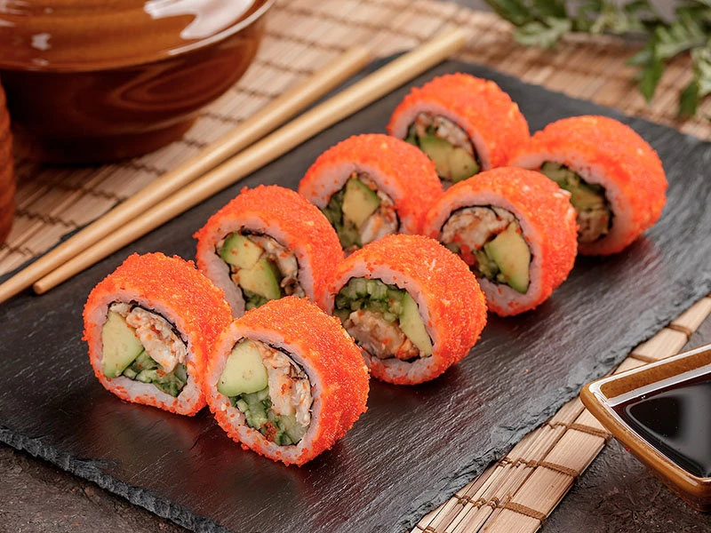 Калифорния с угрем ролл