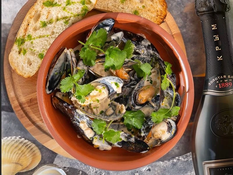Соте из мидии