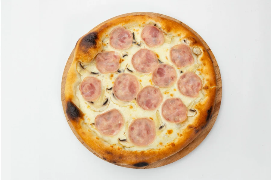 С ветчиной и грибами