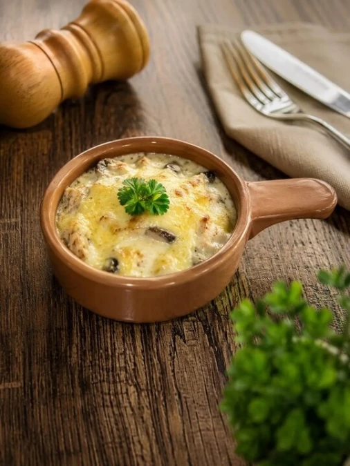 Жюльен с морепродуктами