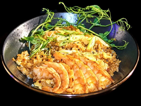 Рис чесночный с креветкой 295