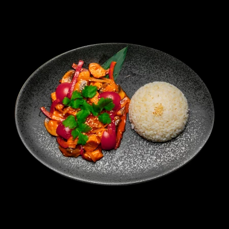 Лосось в соусе Том-Ям