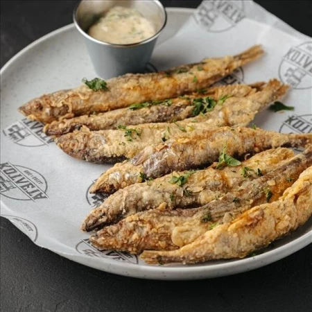 Мойва фри с соусом тар-тар