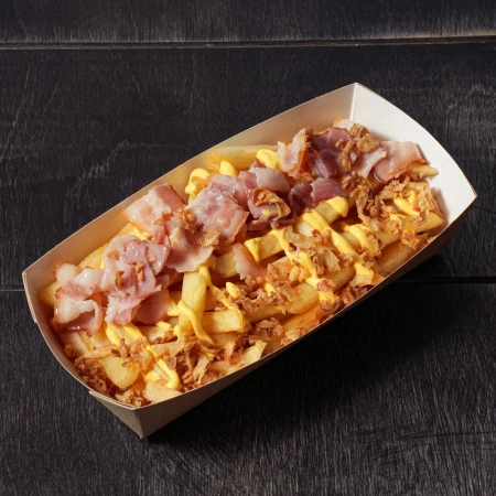 Картофель с жареным бекон 