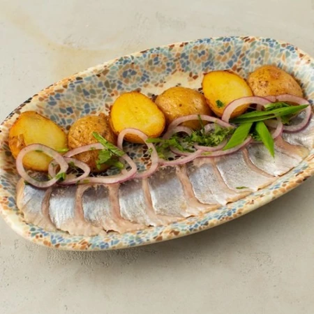 Сельдь с картофелем