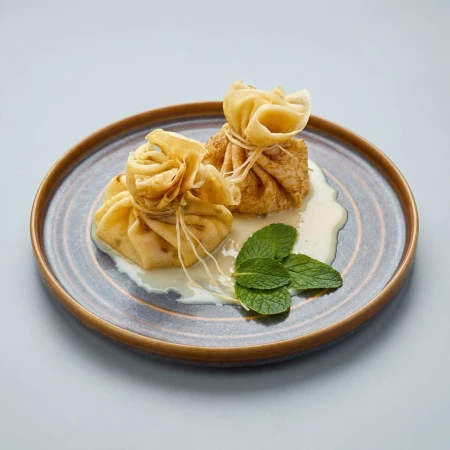 Блины с творожной начинкой по-грузински