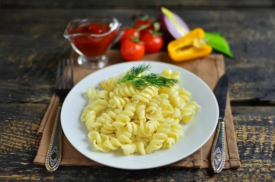 Макароны отварные