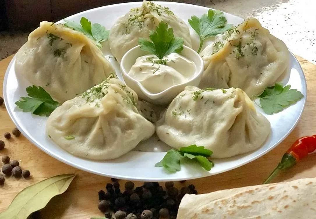 Манты с мясом