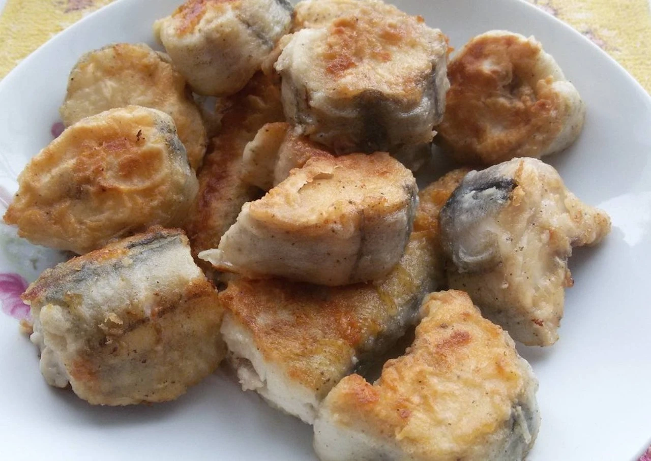 Минтай жареный
