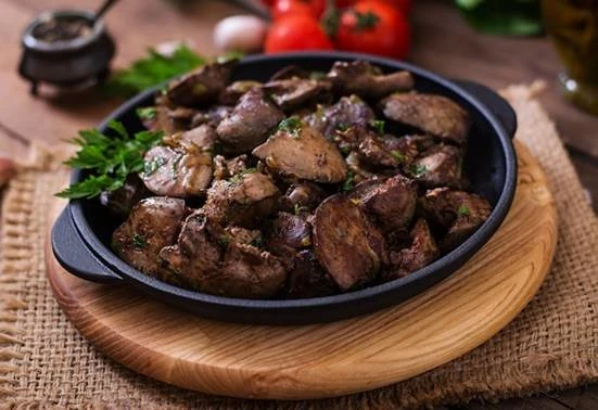 Печень жареная