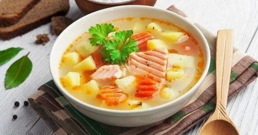 Уха По-Царски из красной рыбы
