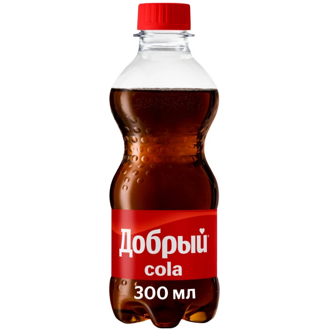 Напиток ДОБРЫЙ "Кола" сильногазированный 300 мл.