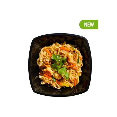 Рисовая лапша с морепродуктами 