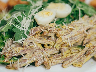 Руккола с говядиной 