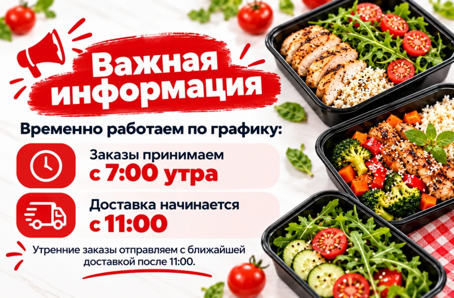 Изменилось время доставки !