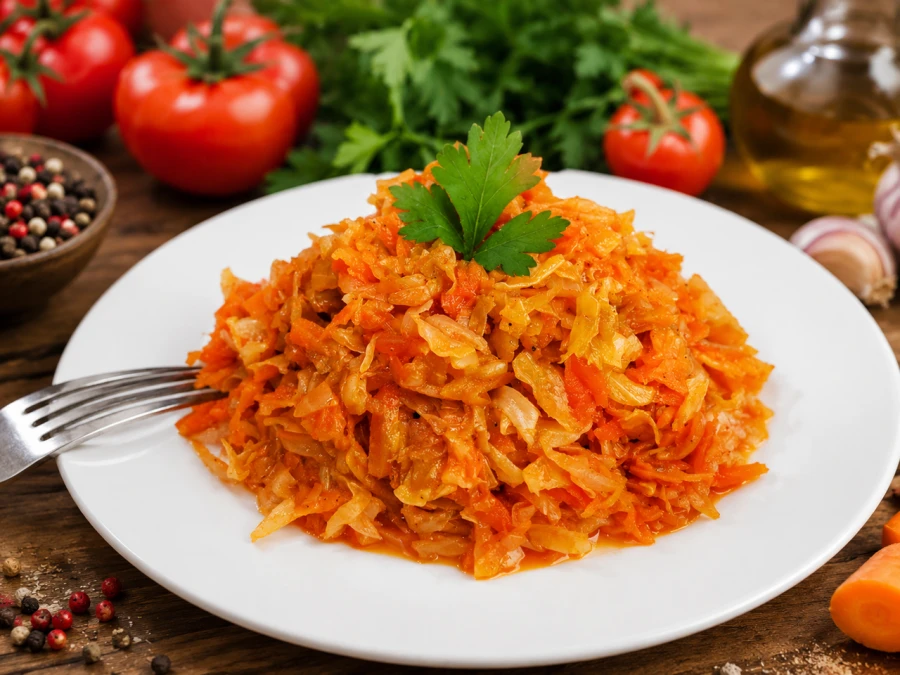 Капуста тушеная 