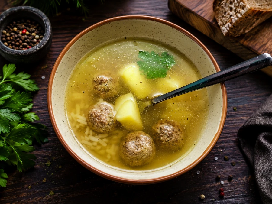 Суп с фрикадельками