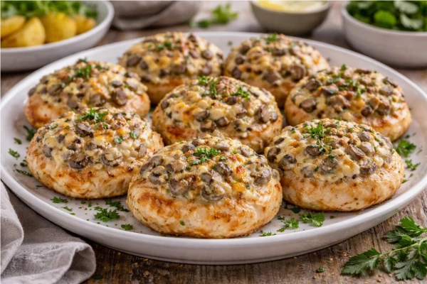 Котлета куриная с грибами