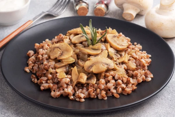 Гречка с грибами