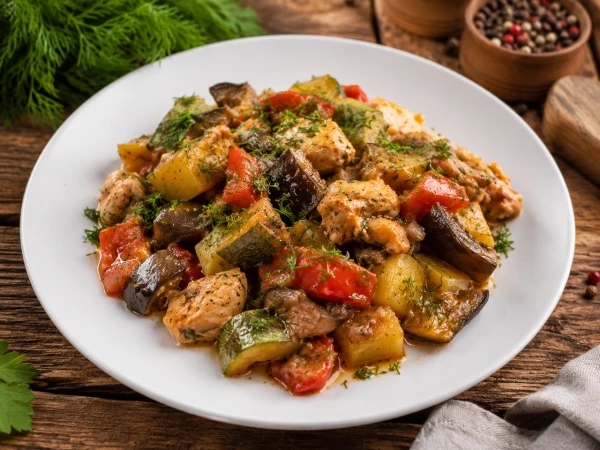 Рагу овощное с курочкой