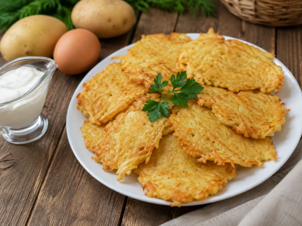 Драники со сметаной