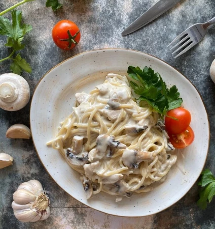 Паста сливочная курочка с грибами 