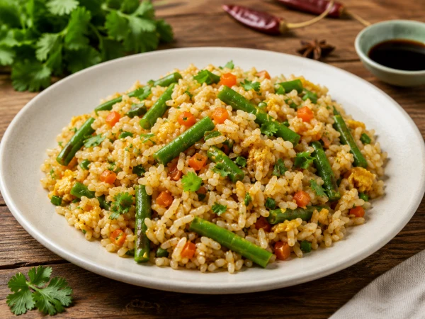 Рис по- китайски с овощами и курочкой