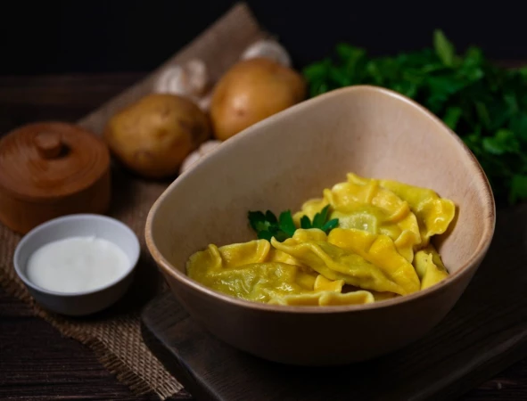 Вареники с картошкой и грибами