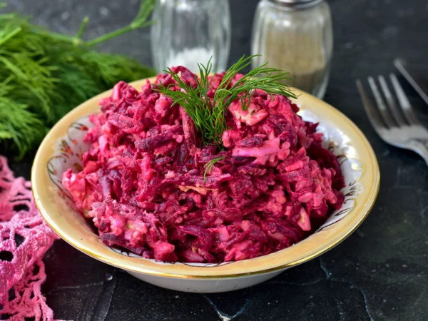 Свекла с сыром салат