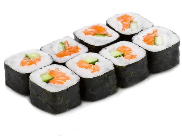 С лососем и огурцом