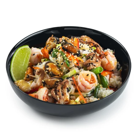 Рис с морепродуктами