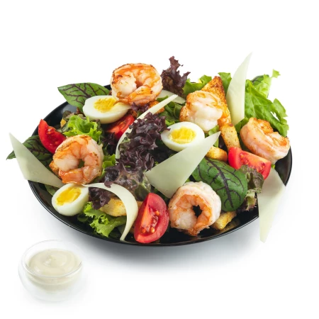 Салат «Цезарь» с креветкой