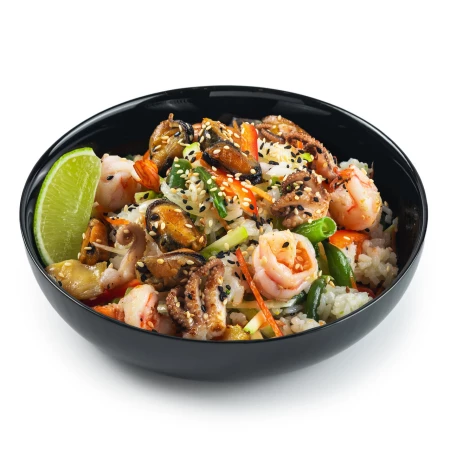 Рис с морепродуктами