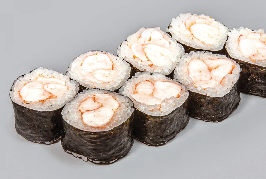 Маки с креветками