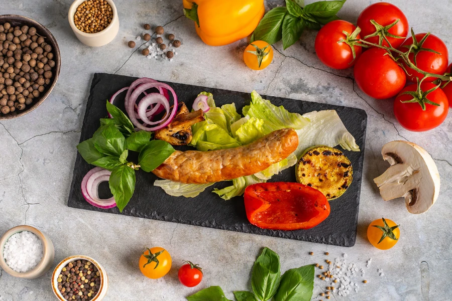 Купаты из куриного филе на шпажке