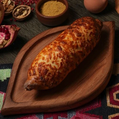 Хачапури на шампуре с беконом 