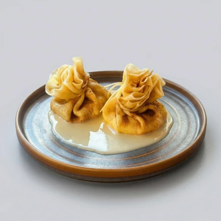 Блины с творогом и сгущенным молоком